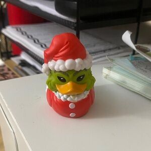 Tubbz brand Grinch Rubber Duck with Santa Hat
